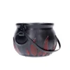 Snoeppot Halloween heksenketel zwart/rood medium