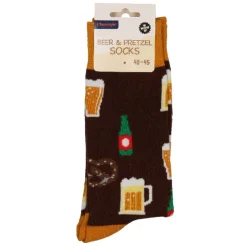 Sokken - funny bier pretzel - maat 40-45