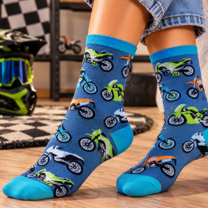 Sokken - funny motorcycles - maat 40-45