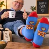 Sokken met tekst -super opa- mt 42-46