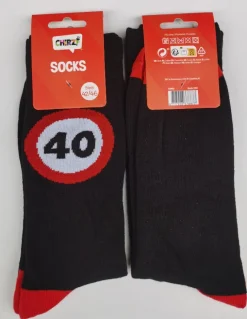 Sokken 40 verkeersbord mt 42-46