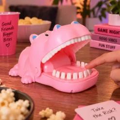 Spel bijtende hippo roze