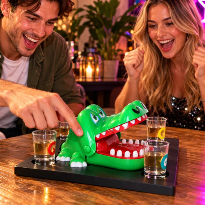 Spel bijtende kroko drankspel
