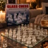 Spel glazen schaakbord
