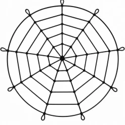 Spinnenweb mega zwart 1,80m