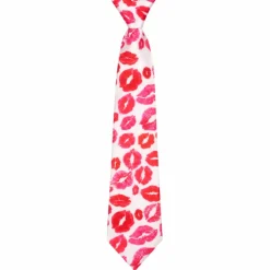 Stropdas kusjes rood/roze