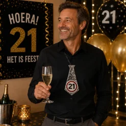 Stropdas verkeersbord 21 jaar