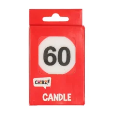 Taartkaarsje verkeersbord 60