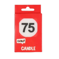Taartkaarsje verkeersbord 75