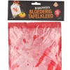 Tafelkleed bloederig wit/rood 137x274cm