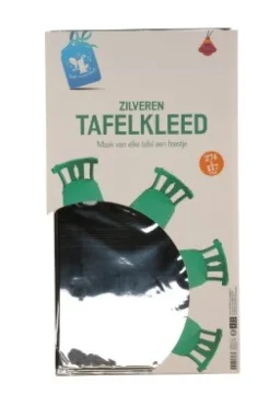 Tafelkleed zilver 274 x 137cm