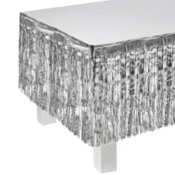 Tafelrok folie zilver 34cm x 6m