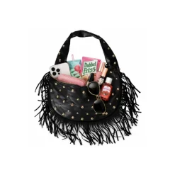 Tas cowboy zwart met studs