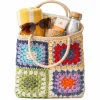 Tas crochet multikleur