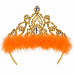 Tiara kroon goud/oranje