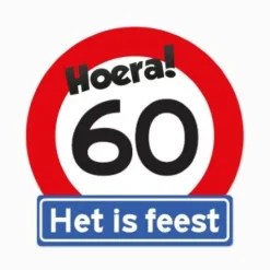 Verkeersbord Hoera 60
