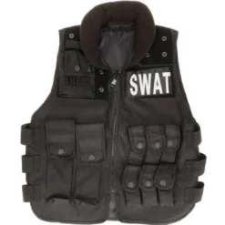 Vest SWAT zwart maat L