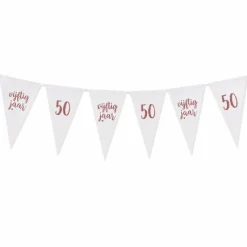 Vlaggenlijn 50 jaar roségoud - 4m