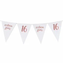 Vlaggenlijn 16 jaar roségoud - 4m