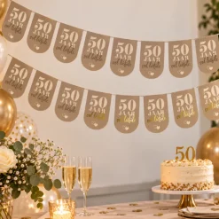 Vlaggenlijn 50 jaar Vol Liefde - 5 meter