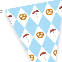 Vlaggenlijn Oktoberfest - 10 m (25 vlaggen)