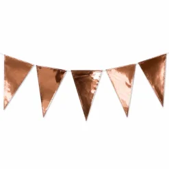 Vlaggenlijn roségoud - 10m (18 vlaggen)