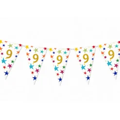 Vlaggenlijn Sterren 9 jaar - 6 meter