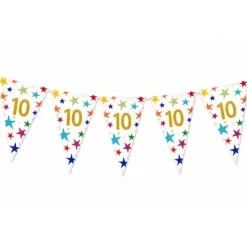 Vlaggenlijn Sterren 10 jaar - 6 meter