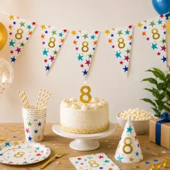 Vlaggenlijn Sterren 8 jaar - 6 meter