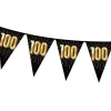 Vlaggenlijn zwart/goud 100 jaar - 5m