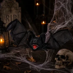 Vleermuis Halloween licht en geluid - 69 cm