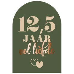 Welkomstbord 12,5 jaar Vol Liefde