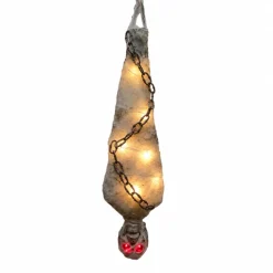 Zombie Halloween hangend licht en geluid - 76 cm