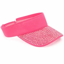 Zonneklep glitter roze