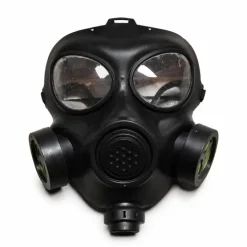 Zwarte gasmasker