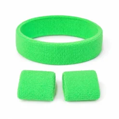 Zweetband set neon groen